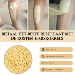 Beste Pirce 🔥 Rostem® Luxe Harskorrels - Hard Wax Beans - Hotwax - Wax Bonen - Creme 1KG - Incl. 10 Spatels 👍 -BRAUN Shop 550x550 520