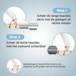 Beste Verkoop 🎁 Rock&Rose 3-in-1 Ladyshave - Scheerapparaat Voor Vrouwen - USB Oplaadbaar - Scheren - Ontharen - Adapter & Oplaadkabel Inbegrepen 😍 -BRAUN Shop 550x550 55