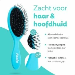Korting 👍 Fesio Anti Klit Haarborstel - Blauw 🌟 -BRAUN Shop 550x550 559