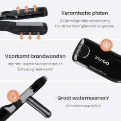 Goedkoop ✔️ Invisio® Stoom Stijltang En Krultang - Voorkomt Uitdroging - Anti Klit Technologie 👍 -BRAUN Shop 550x550 635
