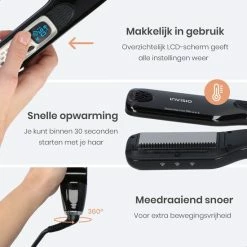 Goedkoop ✔️ Invisio® Stoom Stijltang En Krultang - Voorkomt Uitdroging - Anti Klit Technologie 👍 -BRAUN Shop 550x550 637