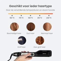 Goedkoop ✔️ Invisio® Stoom Stijltang En Krultang - Voorkomt Uitdroging - Anti Klit Technologie 👍 -BRAUN Shop 550x550 638