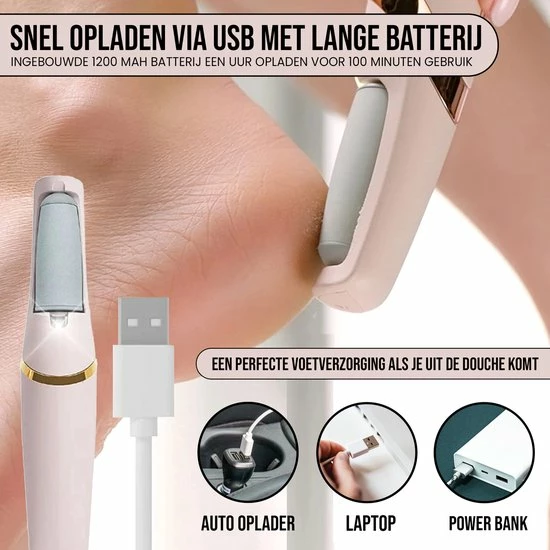 Beste Pirce ❤️ Trendosa Elektrische Eeltverwijderaar- Voetvijl- Eelt Verwijderaar-pedicure-IPX7 Waterdicht- New Model 2022 🎁 3 Beste Pirce ❤️ Trendosa Elektrische Eeltverwijderaar- Voetvijl- Eelt Verwijderaar-pedicure-IPX7 Waterdicht- New Model 2022 🎁 - Afbeelding 3