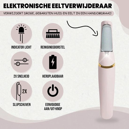 Beste Pirce ❤️ Trendosa Elektrische Eeltverwijderaar- Voetvijl- Eelt Verwijderaar-pedicure-IPX7 Waterdicht- New Model 2022 🎁 7 Beste Pirce ❤️ Trendosa Elektrische Eeltverwijderaar- Voetvijl- Eelt Verwijderaar-pedicure-IPX7 Waterdicht- New Model 2022 🎁 - Afbeelding 7