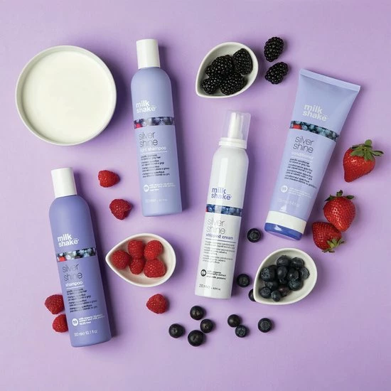 Flash-uitverkoop 💯 Milk_shake Silver Shine Conditioner 250 Ml - Vrouwen - Voor Geblondeerd Haar/Gekleurd Haar/Grijs Haar - Conditioner Voor Ieder Haartype ✔️ 7 Flash-uitverkoop 💯 Milk_shake Silver Shine Conditioner 250 Ml - Vrouwen - Voor Geblondeerd Haar/Gekleurd Haar/Grijs Haar - Conditioner Voor Ieder Haartype ✔️ - Afbeelding 7