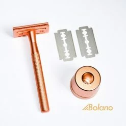 Goedkoopste 🛒 Bolano® Safety Razor Set Rose Gold + 30 Double Edge Scheermesjes + Houder - Klassiek Scheermes Voor Mannen En Vrouwen - D657 😍 -BRAUN Shop 550x550 698