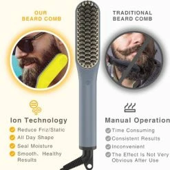 Korting 😉 Flightmode - Baardgladmaker, 2-in-1, Stijltang Voor Baard En Haar, Stijlborstel, Multifunctioneel, Snel En Warm, Stijltang 🤩 -BRAUN Shop 550x556 4