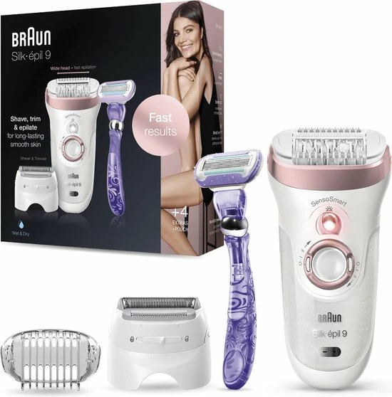 Groothandel ⌛ Braun Silk-épil 9 9-870 - Epilator - Wit/Roségoud ✨ 1 Groothandel ⌛ Braun Silk-épil 9 9-870 - Epilator - Wit/Roségoud ✨