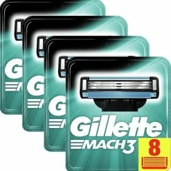 Kopen 🛒 Gillette Mach 3 Blister Voordeelverpakking - 4 X 8 Stuks - Scheermesjes 🥰