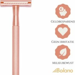 Goedkoopste 🛒 Bolano® Safety Razor Set Rose Gold + 30 Double Edge Scheermesjes + Houder - Klassiek Scheermes Voor Mannen En Vrouwen - D657 😍 -BRAUN Shop 550x568 5
