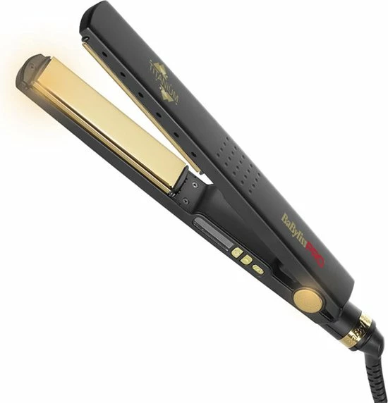 Beste Verkoop βοΈ BaBylissPRO BaByliss PRO - Black And Gold Titanium - Stijltang π 1 Beste Verkoop βοΈ BaBylissPRO BaByliss PRO - Black And Gold Titanium - Stijltang π