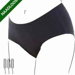 Goedkoopste ๐ Bamboozy Menstruatie Ondergoed Hipster Naadloos 4-laags Emma Maat XL 42-44 Zwart Period Underwear Duurzaam Menstrueren Incontinentie Zero Waste ๐