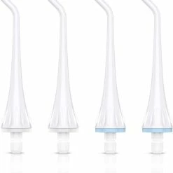 Hete verkoop 🤩 Bintoi® ISonic OptiFloss F600 - Waterflosser Opzetstukjes - Jet Tips - Vervangingsset Voor Flosapparaat - 4 Stuks - Wit 🔔