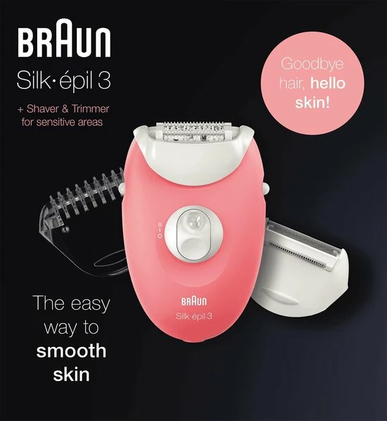 Uitgang 🔥 Braun Silk-épil 3 SE 3-440 Starterset 3-in-1 Ontharing - Epilator 😉 9 Uitgang 🔥 Braun Silk-épil 3 SE 3-440 Starterset 3-in-1 Ontharing - Epilator 😉 - Afbeelding 9