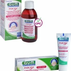 Flash-uitverkoop 🎉 GUM Paroex 0.12% Chloorhexidine Mondspoeling + Tandpasta 👏