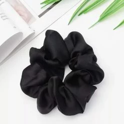 Beste Verkoop 🥰 Youhomy Accessoires Luxe Zijde Scrunchie - Zwart - Haarelastiek Haarelastiekjes - Haar Accessoires Vrouwen - Wokkels - Haarelastiekjes Scrunchie - Haar Accessoires Meisje 🤩
