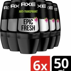 Beste Pirce ๐ 6x Axe Deodorant Roller Epic Fresh 50 Ml ๐