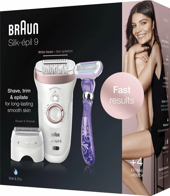 Groothandel ⌛ Braun Silk-épil 9 9-870 - Epilator - Wit/Roségoud ✨ 11 Groothandel ⌛ Braun Silk-épil 9 9-870 - Epilator - Wit/Roségoud ✨ - Afbeelding 11
