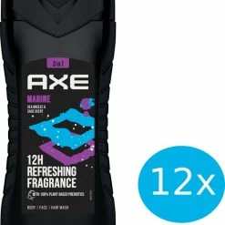 Beste deal ๐ Axe Douchegel - Showergel & Shampoo 2-in-1 Marine 250ml - 12 Stuks โ๏ธ