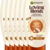 Uitgang 😀 Garnier Loving Blends Conditioner - Kokosmelk & Macadamia - Droog Haar - 6 X 250 Ml - Voordeelverpakking ❤️