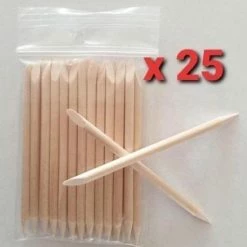 Beste Pirce 🔔 Merkloos 25x Cuticle Pusher / Wood Sticks - Woodsticks - Manicure - Bokkepoot-pedicure - Nagels- Rozenhoutstokjes - Nagelriemen - Nagelverzorging - Gellak - Shellac - Gelpolish - Acryl - Gel - Verzorging - Verwijderen - Vijlen - Houten - Nail - Bokkenpootje 🎁