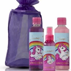Korting 🛒 Hypogeen Unicorn Cadeau Set - Kinderparfum - Douchegel - Shampoo - Unicorn Meisjes Cadeau - Eenhoorn Geschenkset- Unicorn Badset Meisjes - 3 Producten ❤️