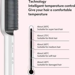 Beste Pirce 👍 Heyang Nieuwe 2 In 1 Stijltang Hete Kam Negatieve Ionen Krultang Dual-Purpose Elektrische Haarborstel 🛒 -BRAUN Shop 550x695