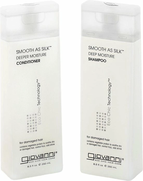 Hete verkoop β¨ Giovanni Cosmetics - Smooth As Silk Hair Care Set - Shampoo & Conditioner Voor Beschadigd Haar π 1 Hete verkoop β¨ Giovanni Cosmetics - Smooth As Silk Hair Care Set - Shampoo & Conditioner Voor Beschadigd Haar π