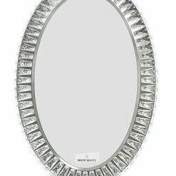 Coupon 🧨 AANBIEDING!!! Bright Beauty Vanity Hollywood Make Up Spiegel Met Verlichting - 70 Cm X 50 Cm - Met Kristallen - Drie Lichtstanden 😍