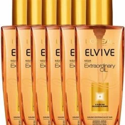 Nieuw ✨ L’Oréal Paris Elvive Extraordinary Oil - Voordeelverpakking 6 X 100 Ml - Olie - Alle Haartypes 🛒 -BRAUN Shop 550x717