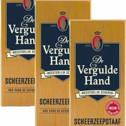 Nieuw 🔥 Vergulde Hand Scheerstaaf - Voordeelverpakking 3 Stuks 🔔