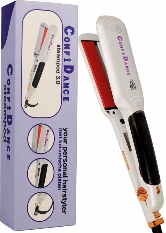 Aanbiedingen 👏 Confidance - Steampod – Steampod 3.0 - Stoomstijltang - Stijltang - Wit ✨ 1 Aanbiedingen 👏 Confidance - Steampod – Steampod 3.0 - Stoomstijltang - Stijltang - Wit ✨