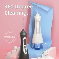 Groothandel 🔔 SeaGo Waterflosser - 300ml - Draagbaar - Set - 4 Opzetstukjes - Flosapparaten - Waterpik - Wit 💯 -BRAUN Shop 550x792