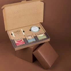 Hete verkoop 🎉 HappySoaps Geschenkdoos XL - Herbs & Spices - Shampoo, Conditioner, Shaving, Body Bar, Deodorant - 100% Plasticvrij, Vegan & Natuurlijk 🛒
